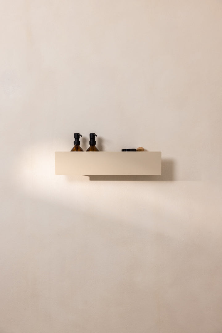 Beige brusehylde 50 cm