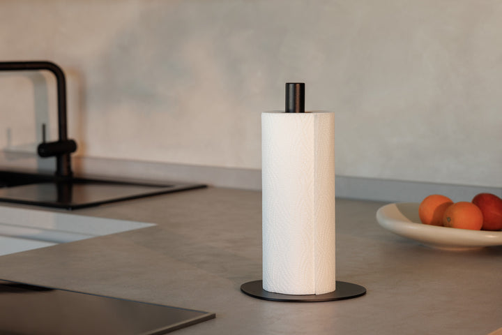 Stilren køkkenrulleholder sort