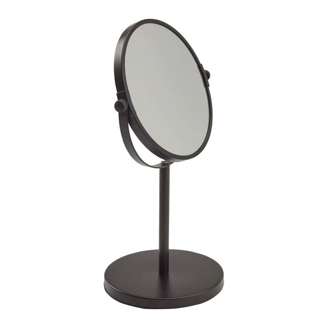 Sort kosmetikspejl med forstørrelse