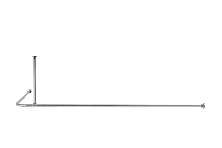 Kvalitets gardinstang L-form 200 x 100 cm