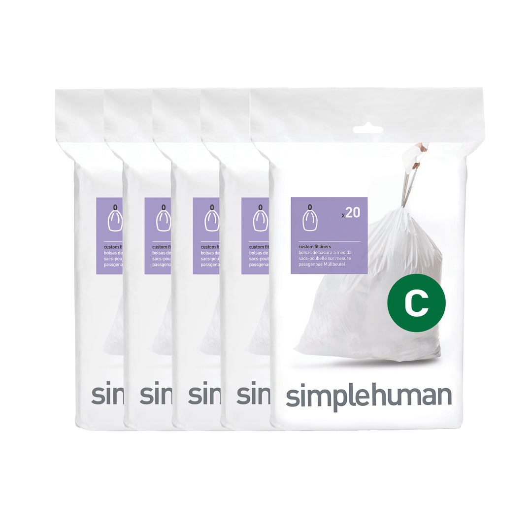 simplehuman poser kode c - 100 stk. -  fra simplehuman