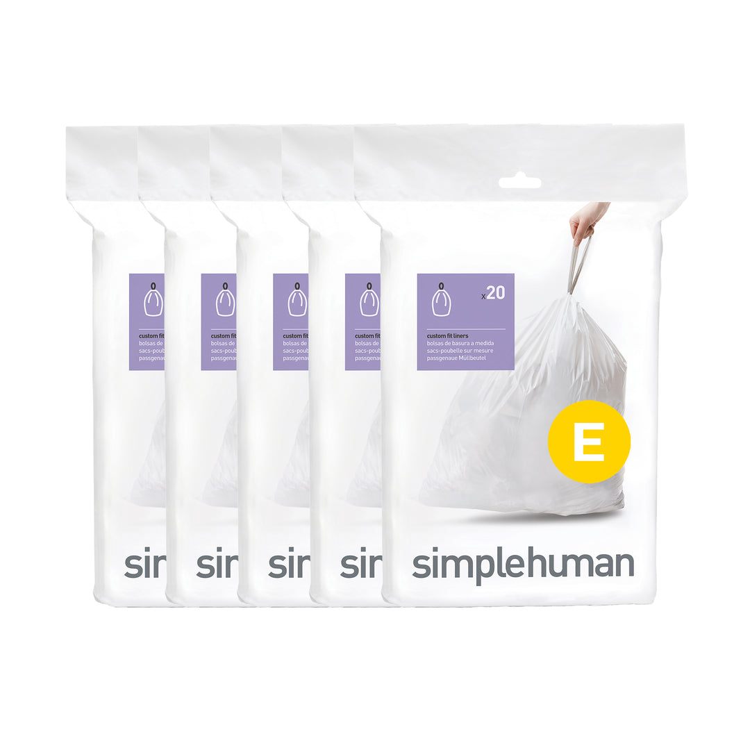 simplehuman poser kode e - 100 stk. -  fra simplehuman