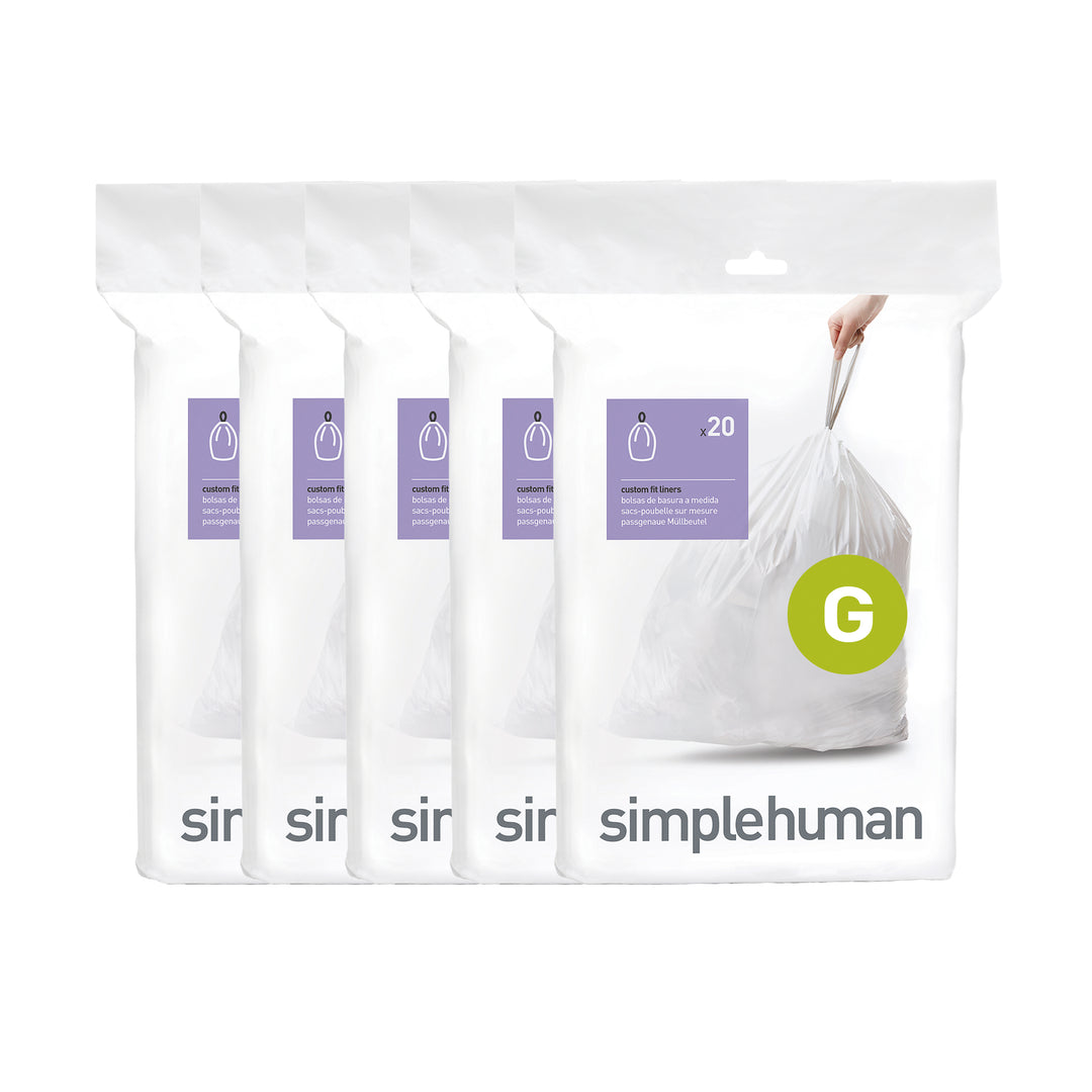 simplehuman poser kode g - 100 stk. -  fra simplehuman