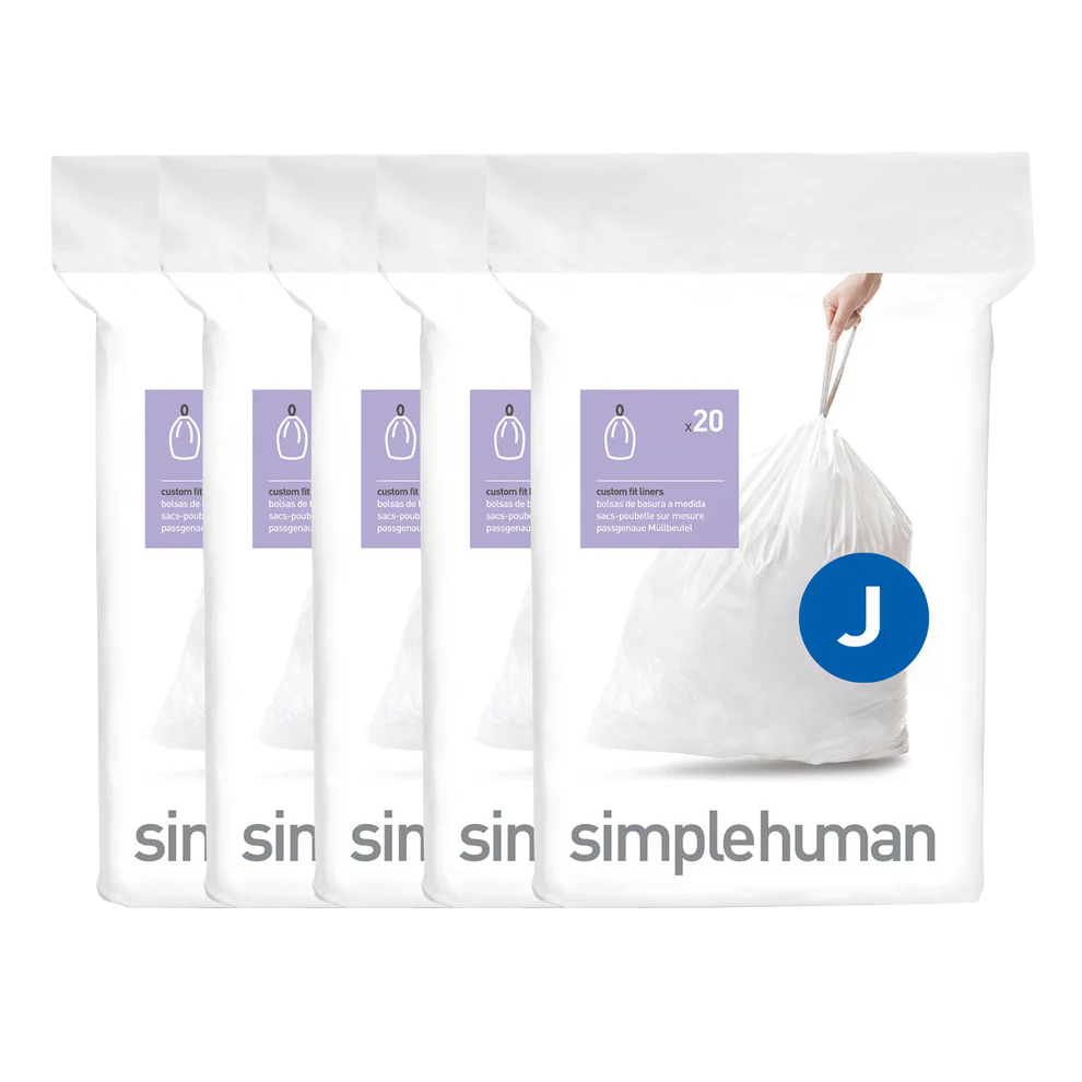 simplehuman poser kode j - 100 stk. -  fra simplehuman