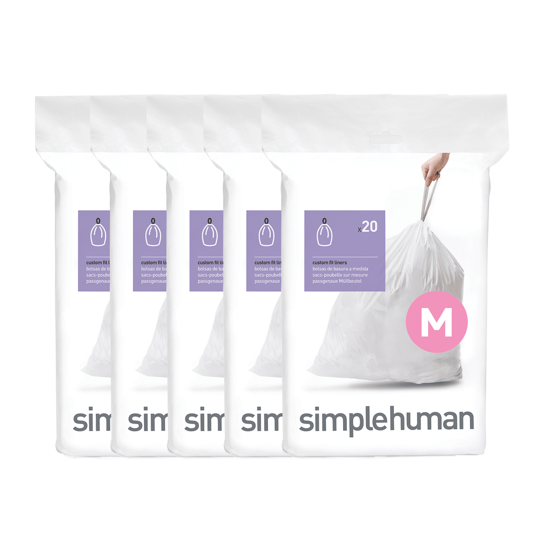 simplehuman poser kode m - 100 stk. -  fra simplehuman