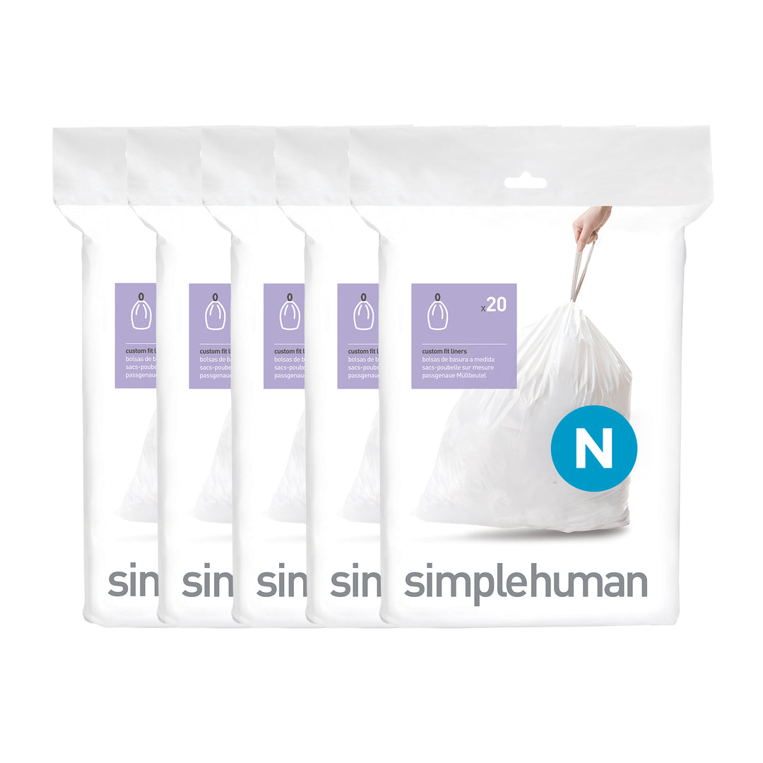 simplehuman poser kode n - 100 stk. -  fra simplehuman