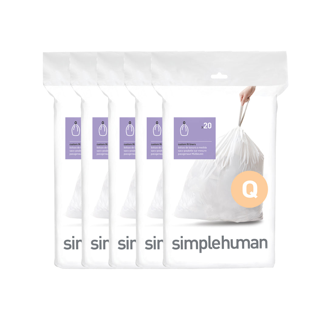 simplehuman poser kode q - 100 stk. -  fra simplehuman