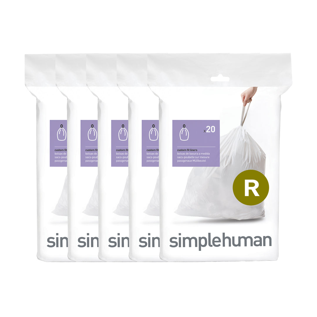 simplehuman poser kode r - 100 stk. -  fra simplehuman