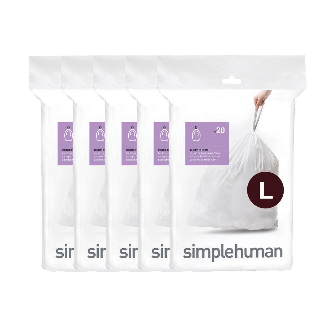 simplehuman poser kode l - 100 stk. -  fra simplehuman