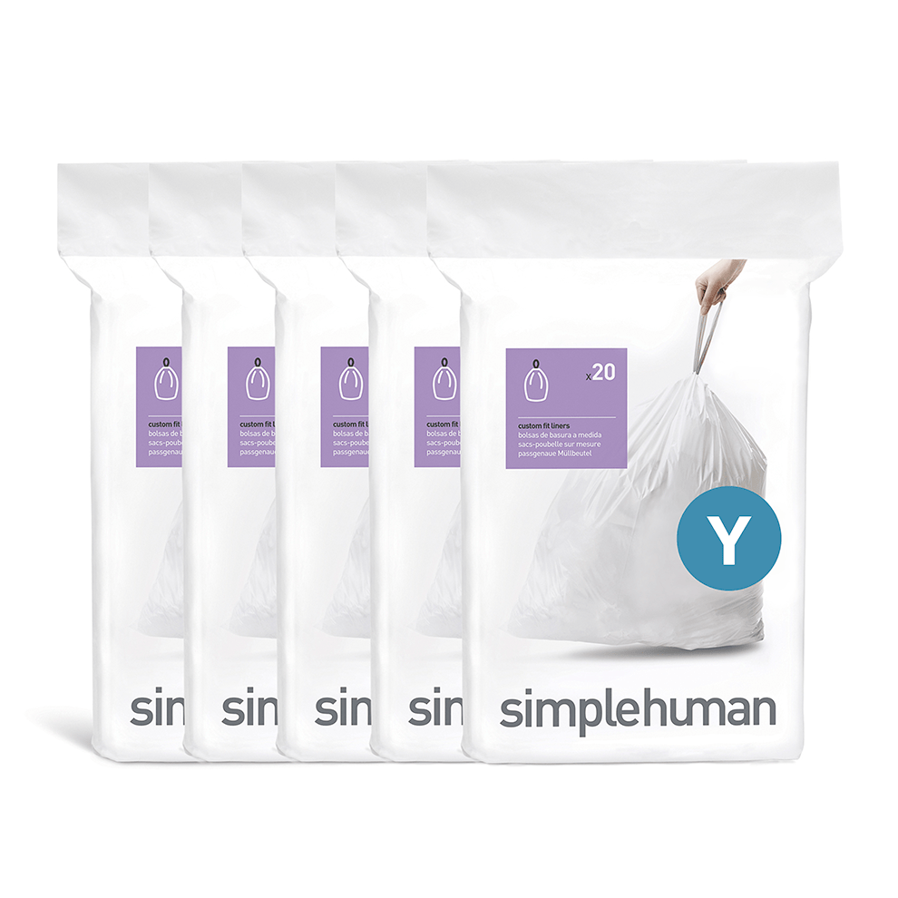 simplehuman poser kode y - 100 stk. -  fra simplehuman