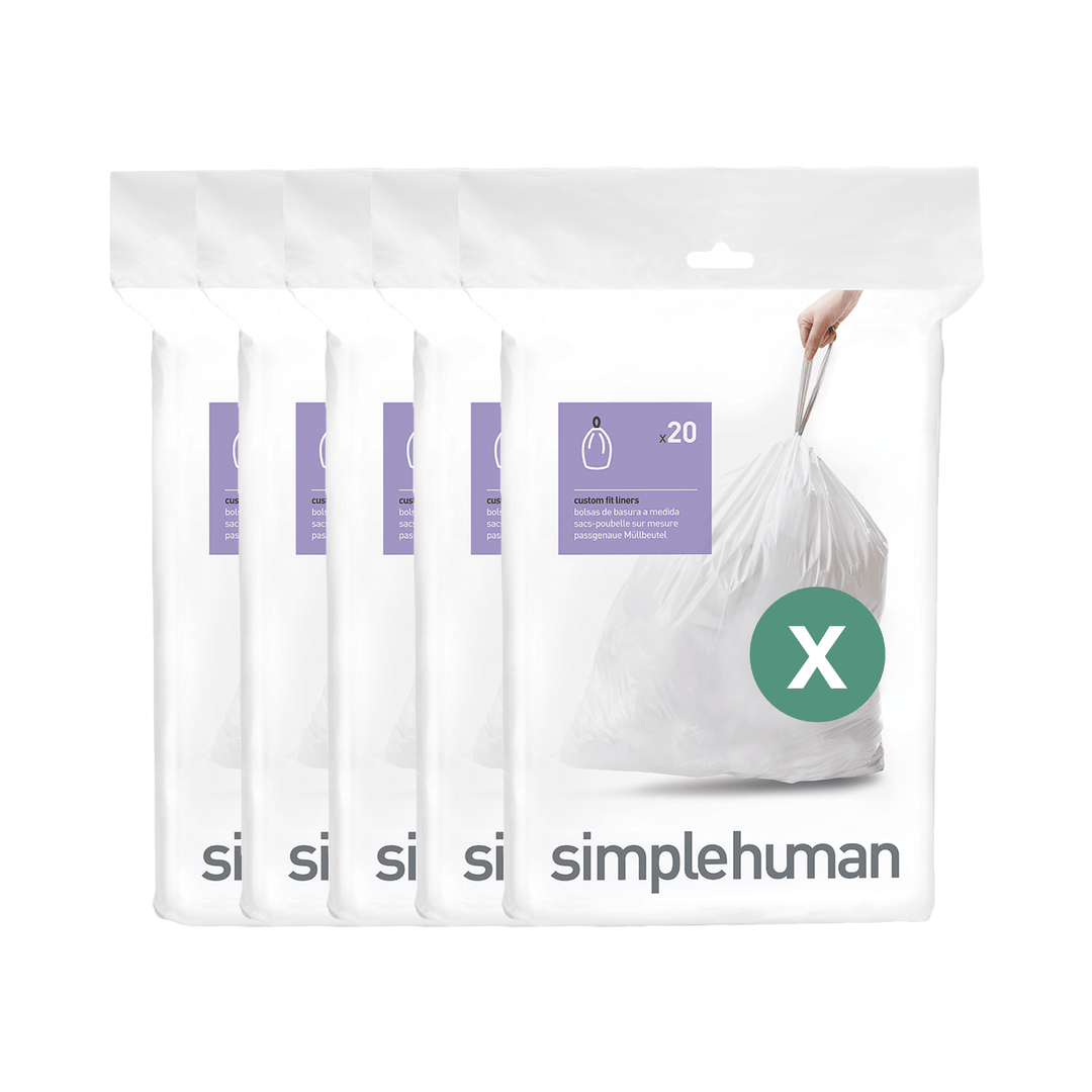 simplehuman poser kode x - 100 stk. -  fra simplehuman