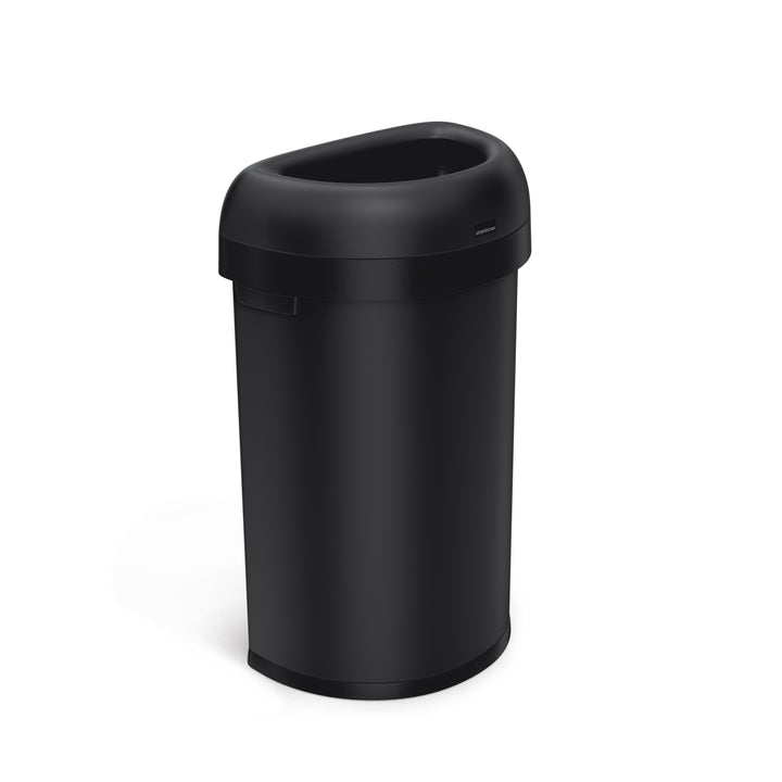 halvrund åben affaldsspand 60 l - matsort fra simplehuman