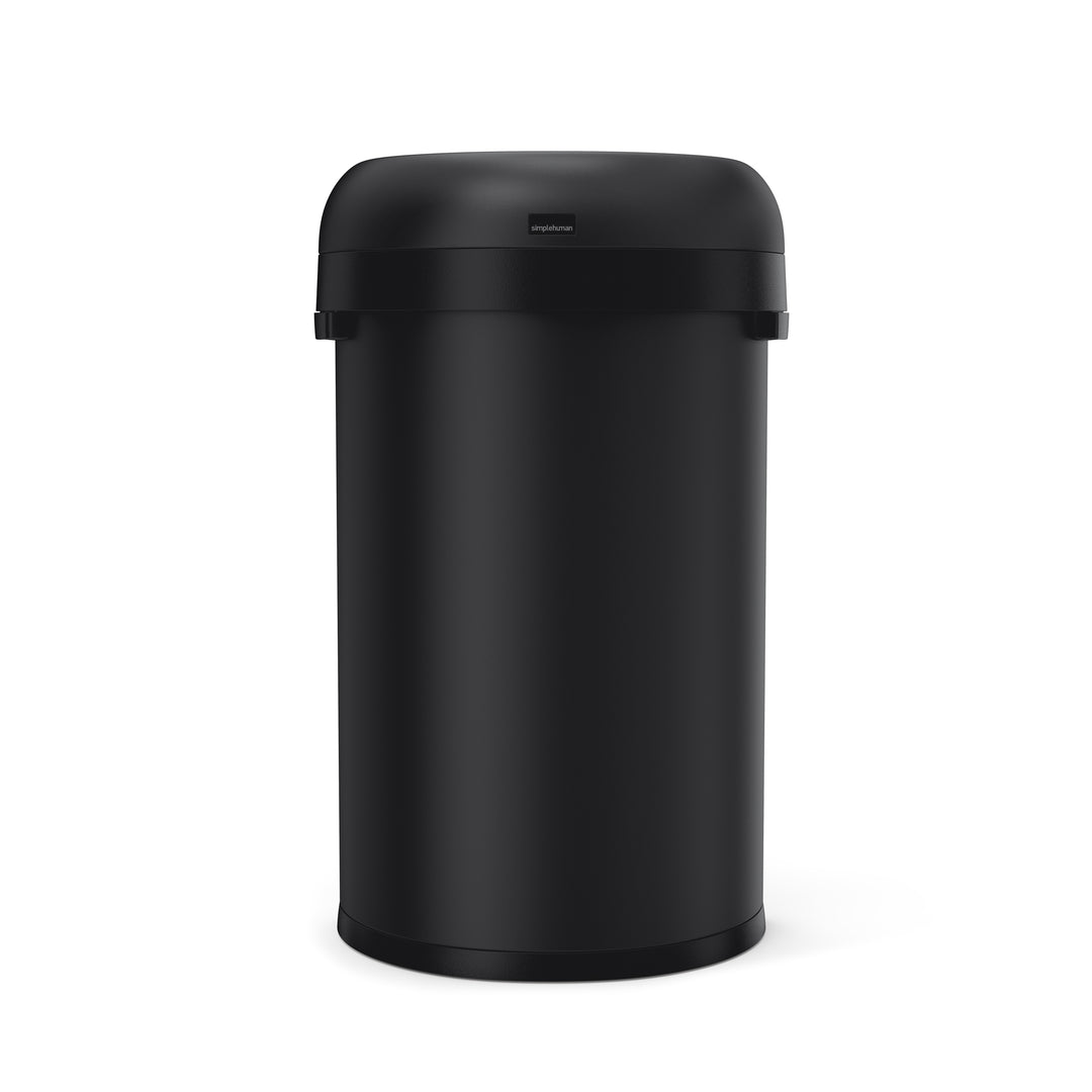 halvrund åben affaldsspand 60 l med åbent låg - simplehuman matsort