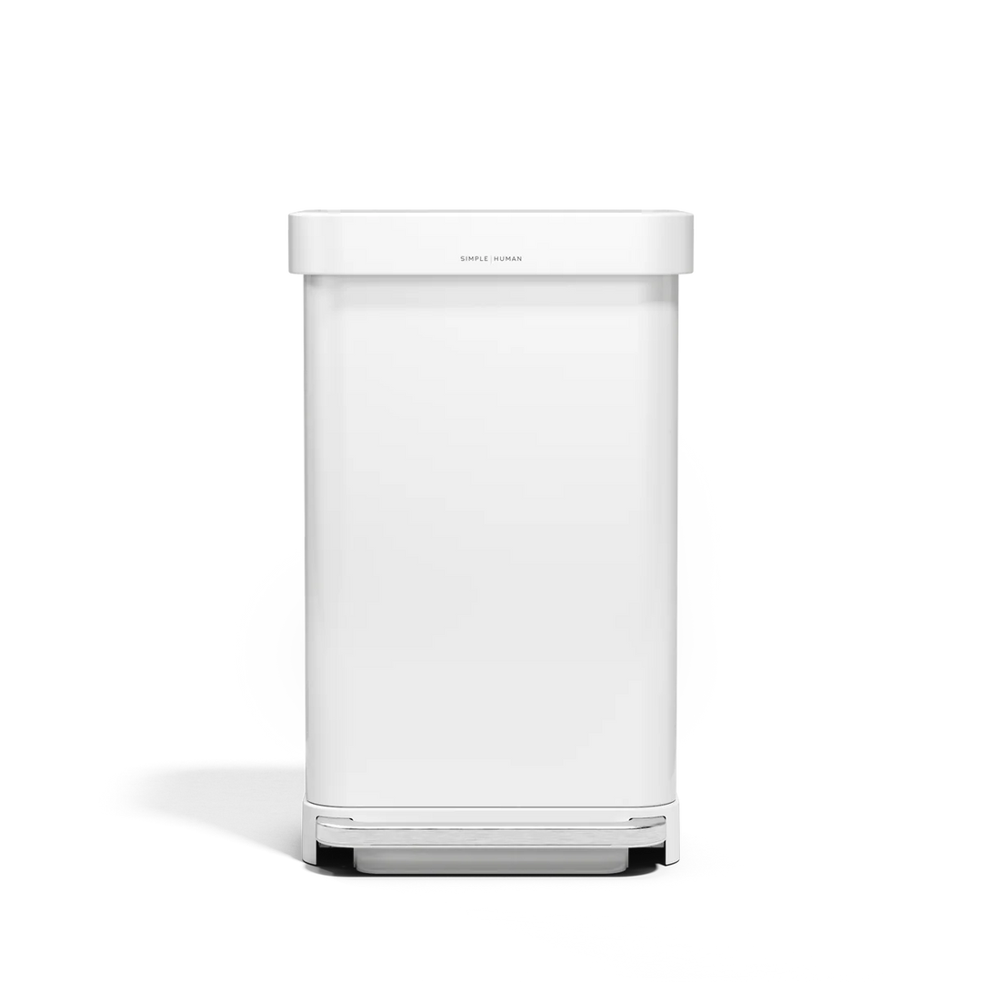 Rektangulær pedalbøtte 45 L. 