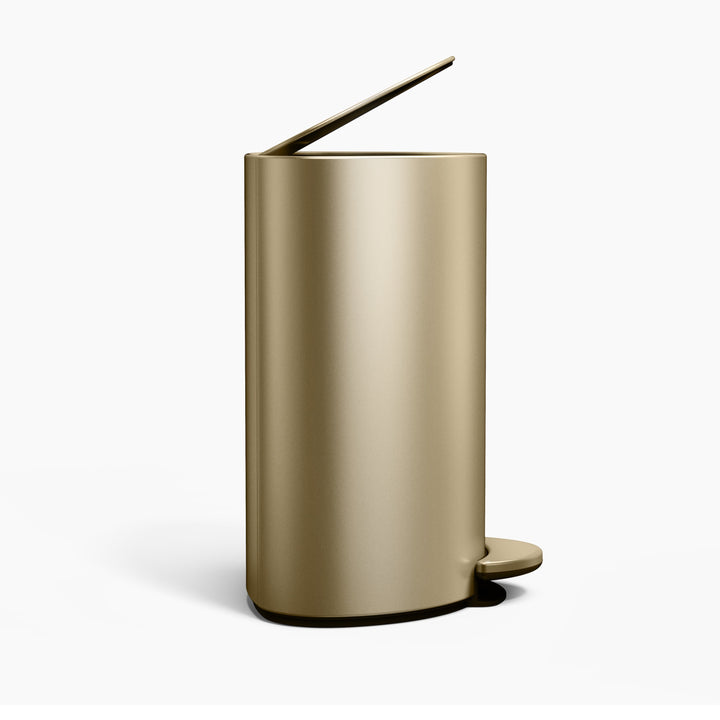 simplehuman 6l smal pedalspand - matguld i badeværelset