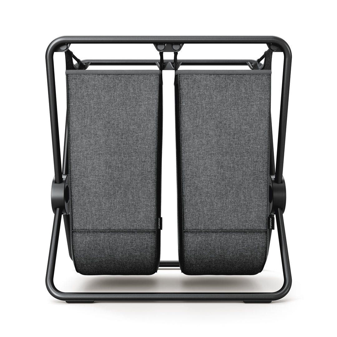 simplehuman dobbelt x-ramme vasketøjskurv - hvid