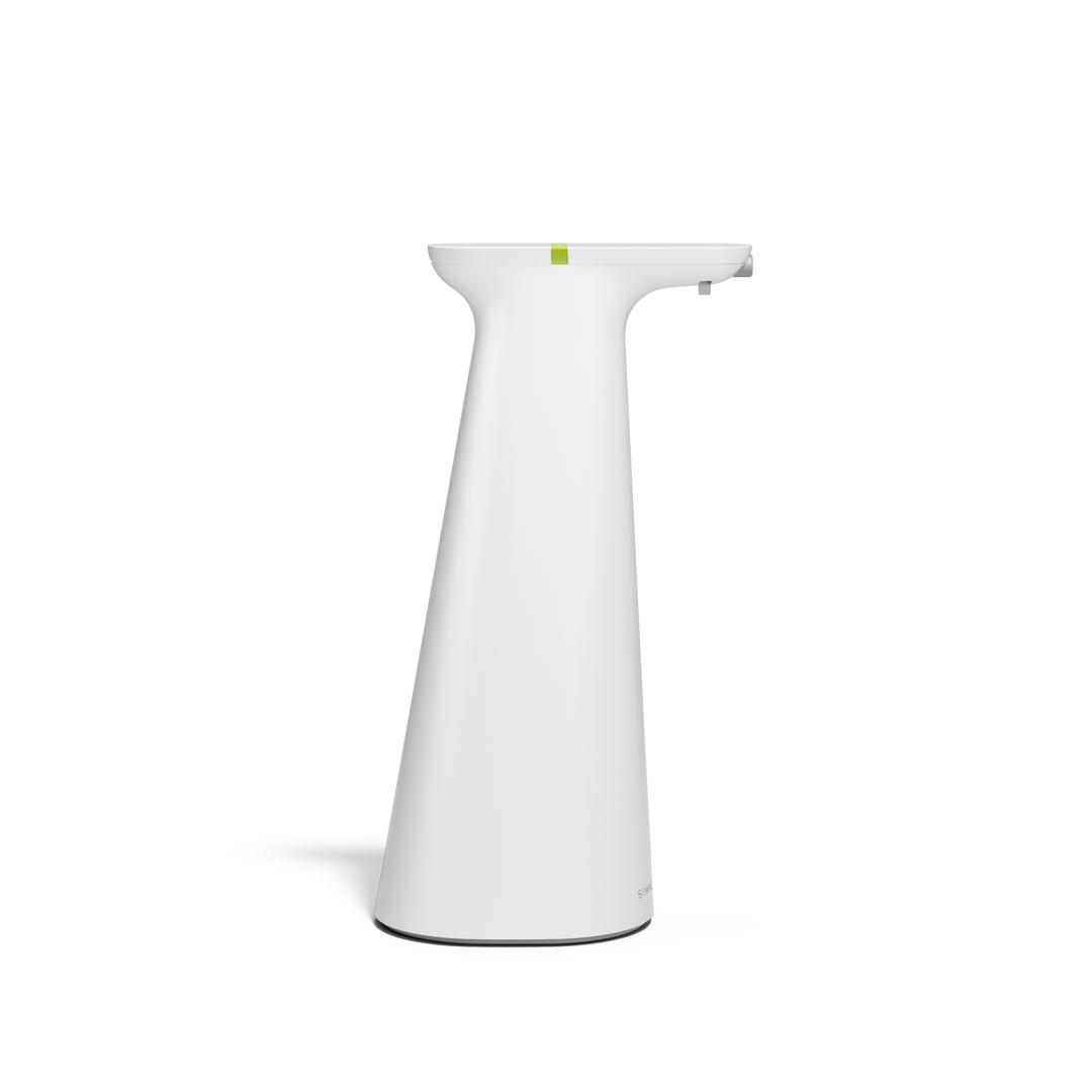 sensorstyret spraypumpe med åbent låg - simplehuman hvid