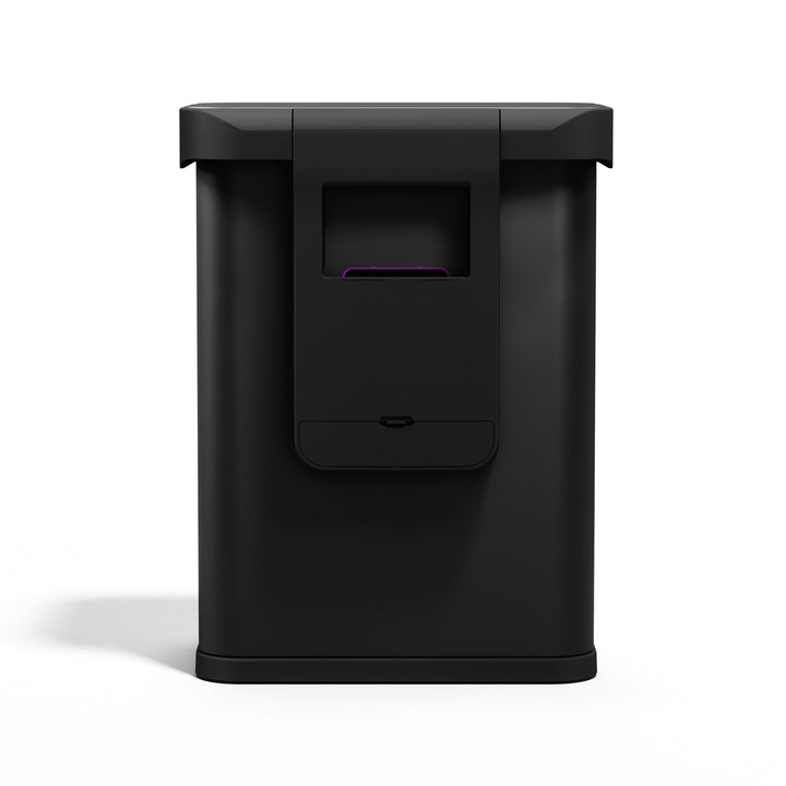 simplehuman 55l rektangulær sensorstyret skraldespand med poselomme i badeværelset