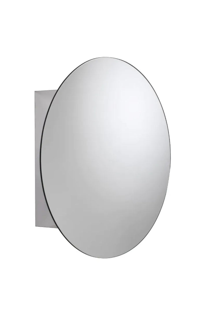 Severn spejlskab med rundt spejl