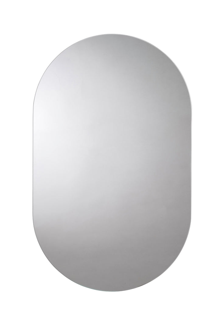 Ovalt spejl til badeværelse